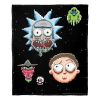Rick & Morty; Pixelverse Aggretsuko Comics Silk Touch Throw Blanket; 50" x 60"
