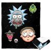Rick & Morty; Pixelverse Aggretsuko Comics Silk Touch Throw Blanket; 50" x 60"