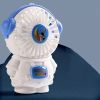 FS-12B-New Cartoon Small Fan; DIY Mini Desktop Portable USB Charging Electric Fan With Night Light For Office Student Dormitory