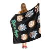 Rick & Morty; Talking Heads Aggretsuko Comics Silk Touch Throw Blanket; 50" x 60"