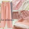 Pink Plaid Pajama Pants Women Cotton Loungewear Pyjamas Pants Loose Pajama Bottoms